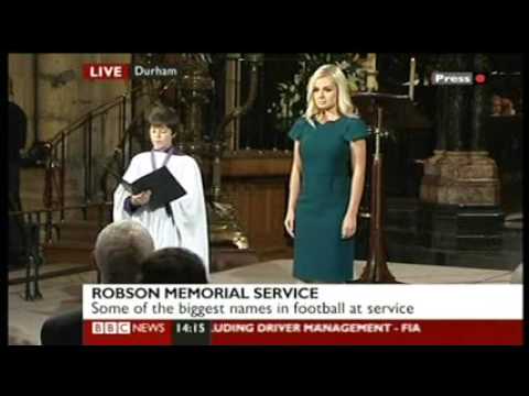 Pie Jesu - Katherine Jenkins and Liam Rhys Jones at Sir Bobby Robson's memorial service