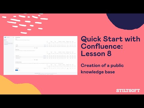 Quick Start with Confluence - Lesson 8. Creation of a Public Knowledgebase