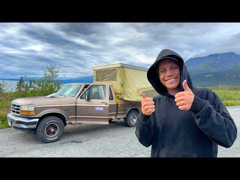 2 Nights In My Vintage Truck Camper - Alaska The Last Frontier