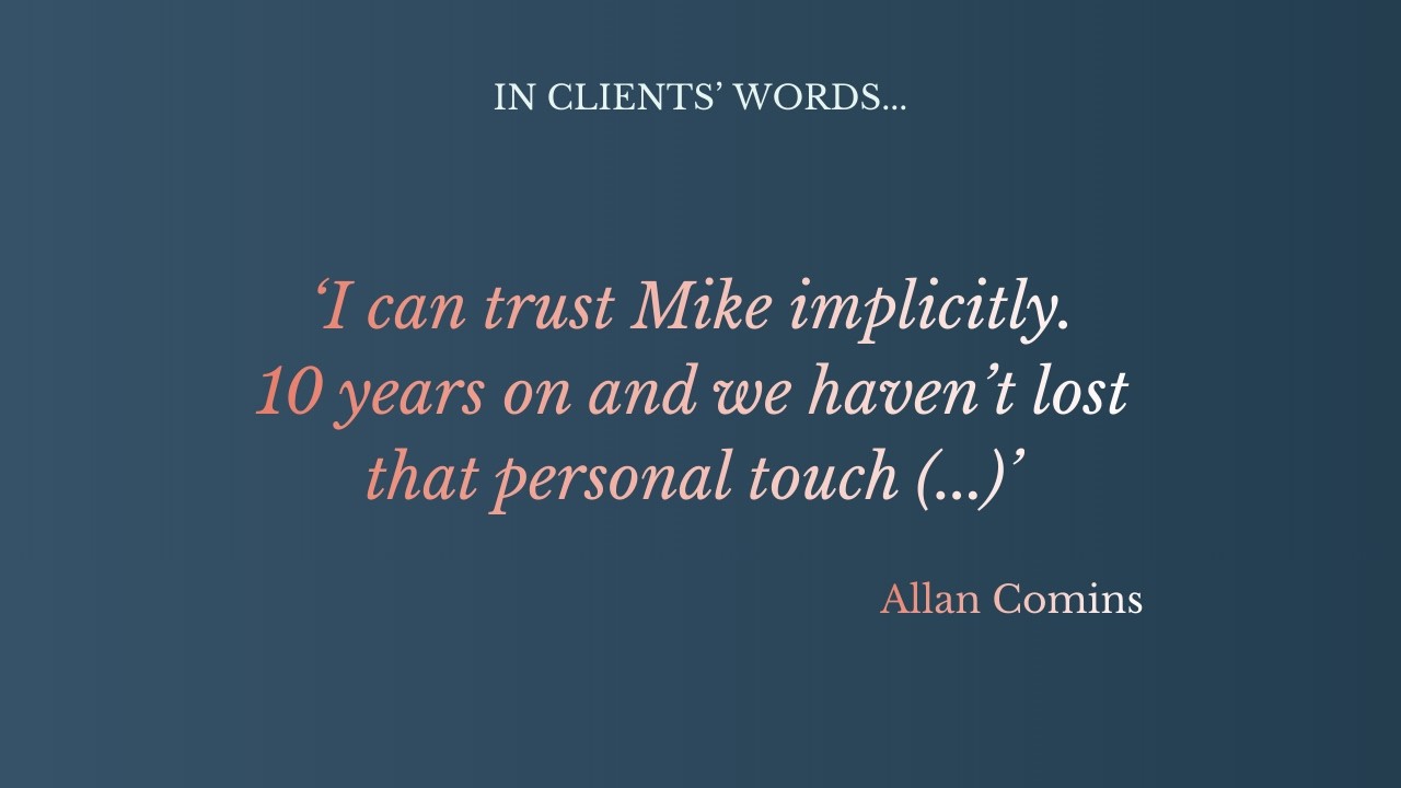 Client testimonial