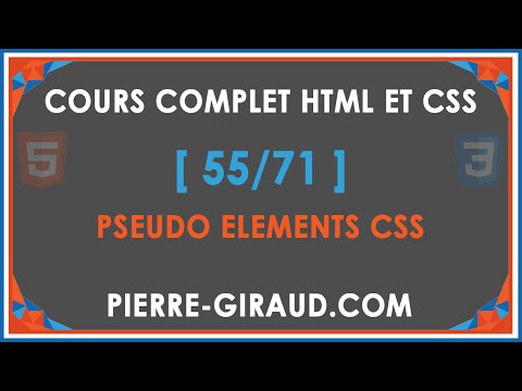 COURS COMPLET HTML ET CSS 1 71 Présentation du cours