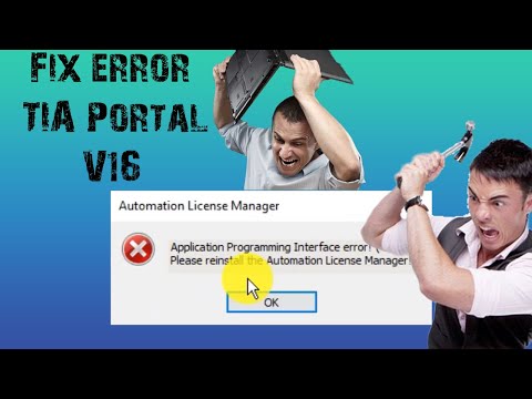 FIX "Application Programming Interface error!" Automation License Manager TIA Portal V16