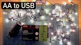 Converting LED Fairy Lights from AA Battery to USB - Mini Project