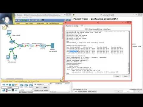 9.2.2.5 - 11.2.2.5 Packet Tracer - Configuring Dynamic NAT