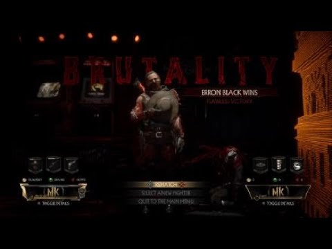 Mortal kombat 11 erron black brutality tutorial:  lights out