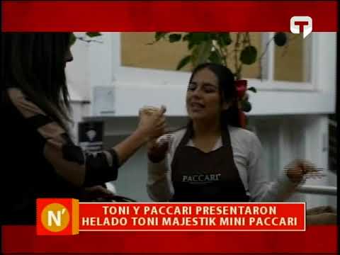 Toni y Paccari presentaron Helado Toni Majestik mini Paccari