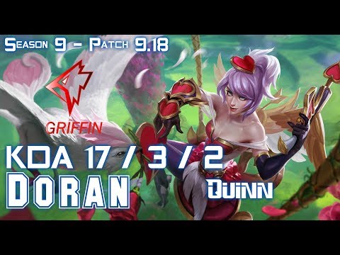 GRF Doran QUINN vs GANGPLANK Top - Patch 9.18 KR Ranked
