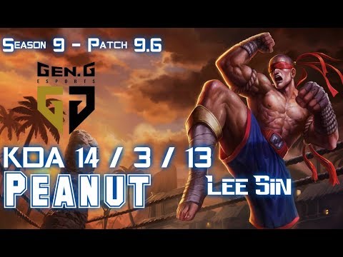 Gen Peanut LEE SIN vs REK'SAI Jungle - Patch 9.6 KR Ranked