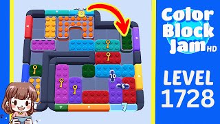 Solution du Niveau 1728 de Color Block Jam