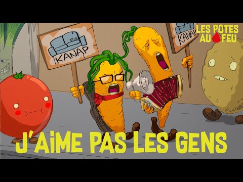 Les Potes au Feu - J'aime pas les gens (clip pasficiel)  © Les Potes Au Feu