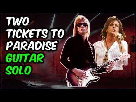 Two Tickets To Paradise Guitar Solo Lesson (with TAB)