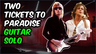 Two Tickets To Paradise Guitar Solo Lesson (with TAB)