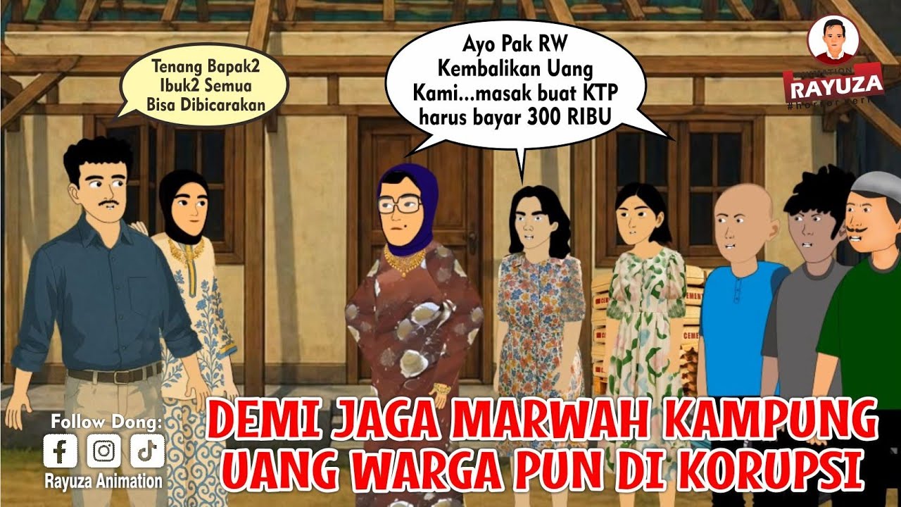 DANA DESA DIBUAT UNTUK FOYA FOYA RW DIGEBUKIN WARGA SATU KAMPUNG | Kartun Animasi Drama