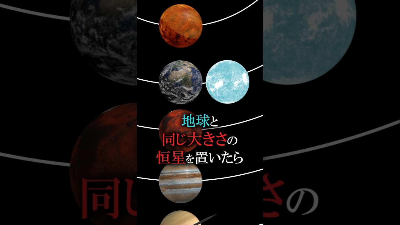 【地球と同じ大きさの恒星】#地球 #宇宙