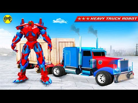Heavy Truck Robot Transformation: Giant Truck Driver Simulator - Android Gameplay FHD