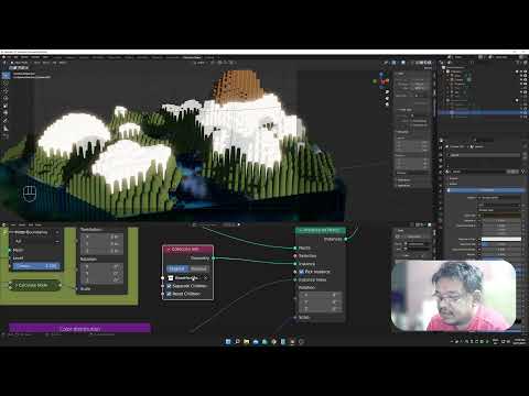 Blender 3.0 Hex World Tutorial using geometry node - Bonus - Improvement