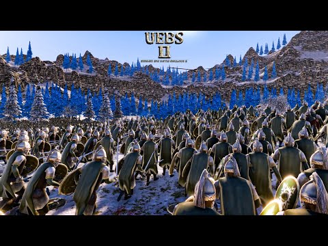 12000 Golbin Rangers VS 20000 Rohan Swordsmans. Ultimate Epic Battle Simulator 2 UEBS 2