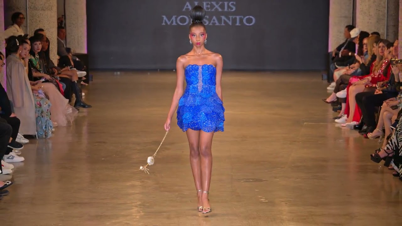 Model walks in Alexis Monsanto Fashion Show @artheartsfashion LAFW Look #10