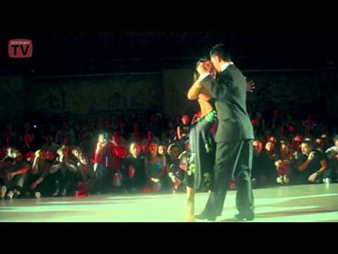  Javier Rodriguez  and  Virginia Pandolfi  are  dancing  to  a  tango