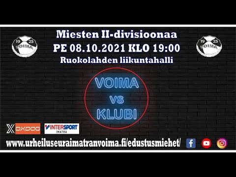 Voima Edustus Miehet - Klubi, Live, 08.10.2021