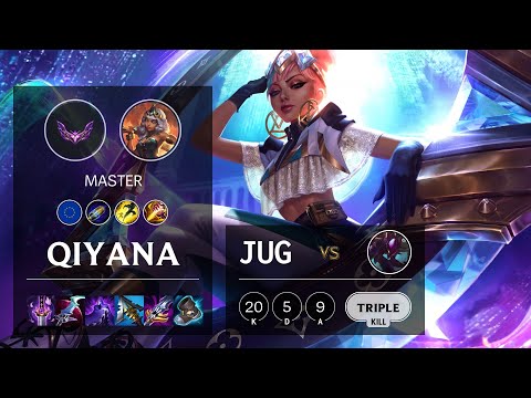 Qiyana Jungle vs Kha'Zix - EUW Master Patch 12.2