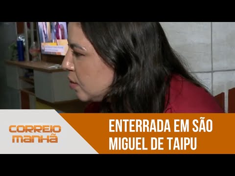 Mulher morta pelo companheiro no conde é enterrada em São Miguel de Taipu