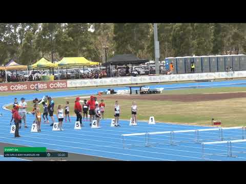 Girls U10 60m Hurdles Heat 9: 2025/26 State Combined Event Championships