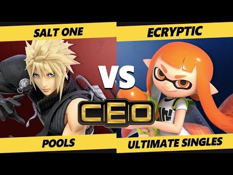 CEO 2019 SSBU - Salt One (Cloud) Vs. Ecryptic (Inkling) Smash Ultimate Tournament Pools