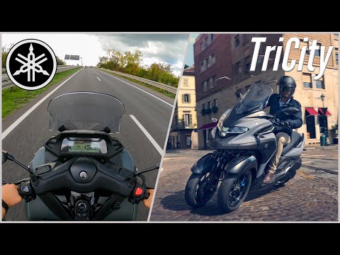 Yamaha Tricity 300 (2021) - Test Drive & Autobahn Top Speed POV