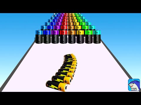 TikTok Gameplay Video 2023 - Satisfying Mobile Game Max Levels: Battery Run 3D, Ball Run 2048 Update