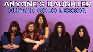 Deep Purple - Anyone's Daughter Guitar Solo LESSON and Breakdown