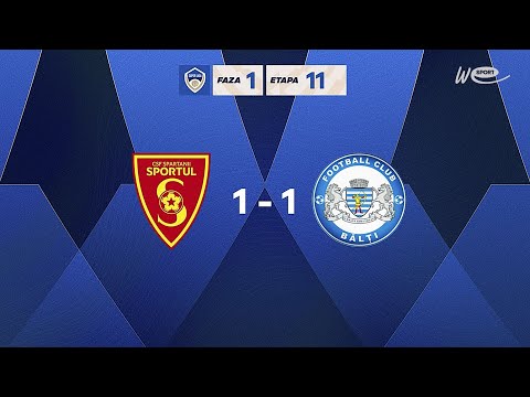 Super Liga. CSF Spartanii Sportul - CSF Bălți. Rezumat