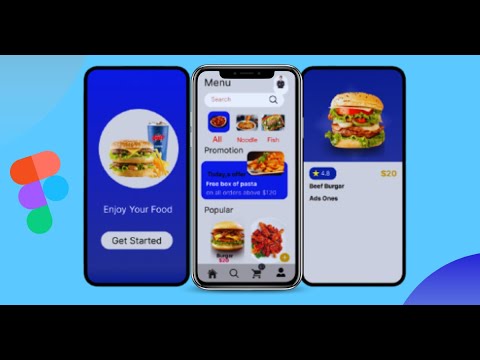 Food App Design in Figma || Mobile App U\UX Design || Figma Tutorial