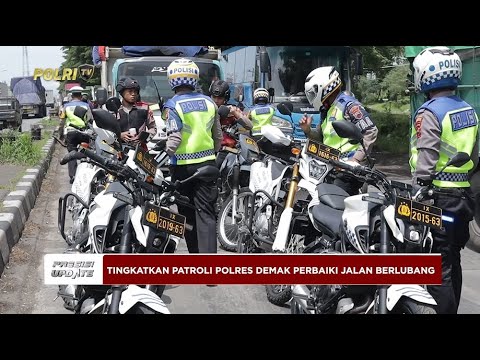PRESISI UPDATE: JALUR PANTURA DEMAK RUSAK, POLRES DEMAK TINGKATKAN PATROLI 19/02/2025 09.00
