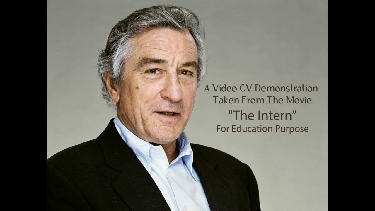 Video CV/Resume Demo by Robert De Niro