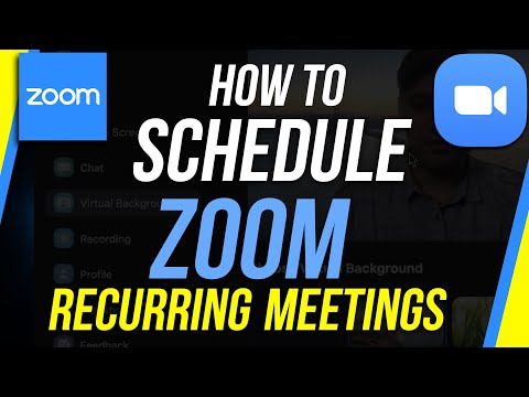 How to Schedule Recurring Meetings on Zoom