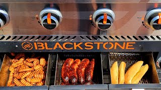 Blackstone Air Fryer Combo Bratwurst Peppers & Onions