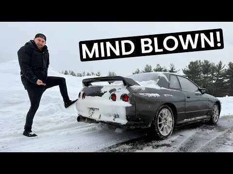Stranded in a BLIZZARD with my R32 GTR!