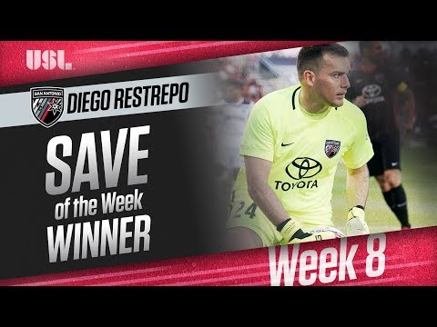 USL Save of the Week - Diego Restrepo, Week 8 Winner