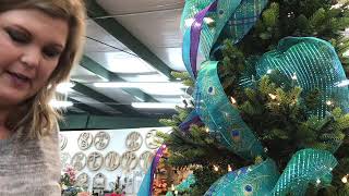preview picture of video 'Decorating a Peacock Christmas Tree at Shirley’s of Collins'