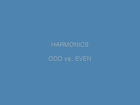 Harmonics: Even vs Odd / Valve vs Solid State Amp Sound - Hear & See the Difference?