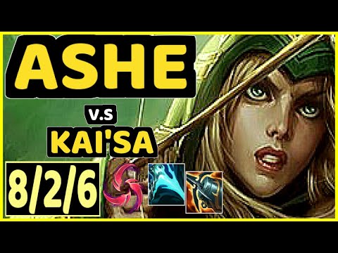 ASHE vs KAI'SA - 8/2/6 KDA BOTTOM ADC GAMEPLAY - BR