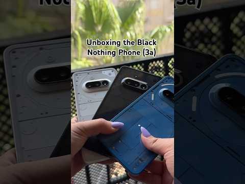 Unboxing the Black Nothing Phone (3a)