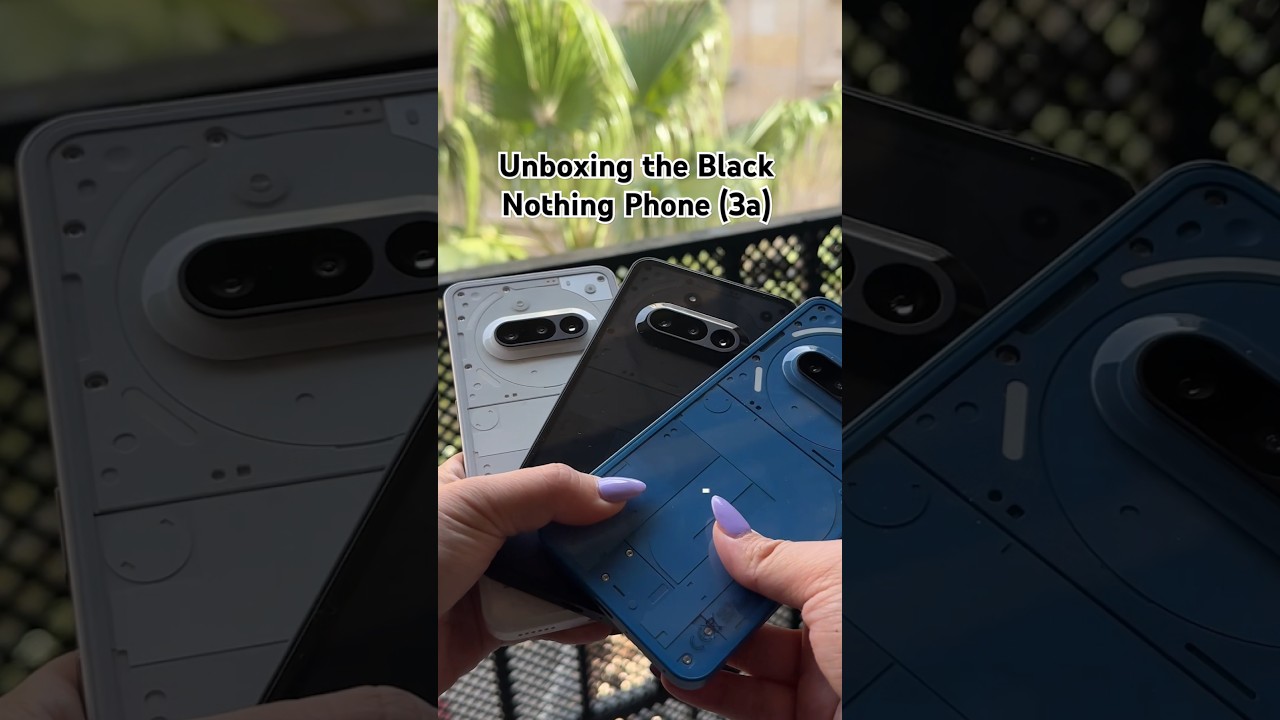 Unboxing the Black Nothing Phone (3a)