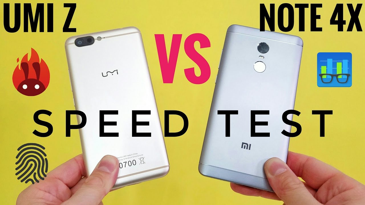 Xiaomi Redmi Note 4X VS UMI Z - SPEED TEST - Snapdragon 625 VS Helio X27