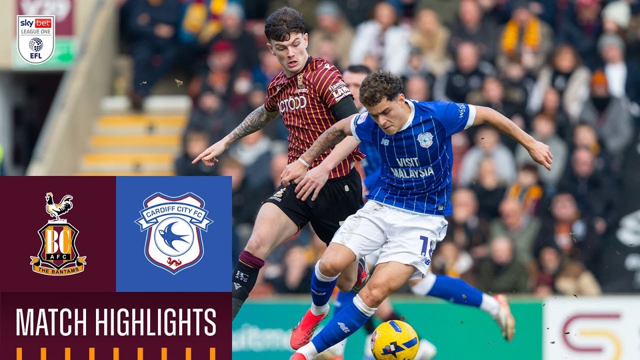 Bradford City vs Cardiff City Highlights