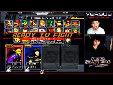 Versus Melee Weekly 12/13/15 - Winners Round 2 - Red1 (Link) vs Sazar (Marth)
