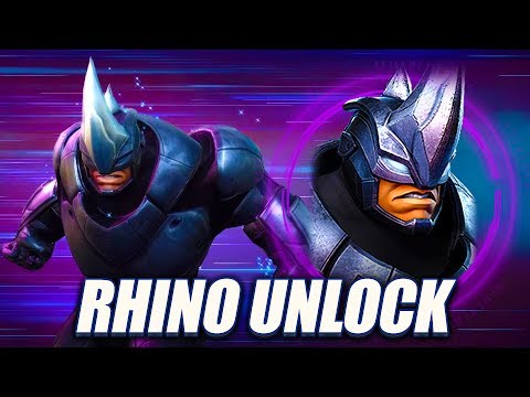 Rhino Unlock & Rank Up! Level 70 Maxed Abilities! - Marvel Strike Force