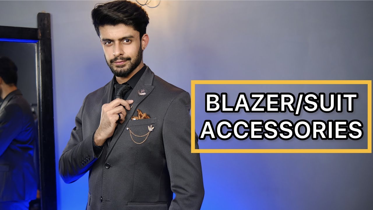 BLAZER / SUIT ACCESSORIES FOR MEN | TIE PIN , POCKET SQUARES , BROOCH , LAPEL PIN