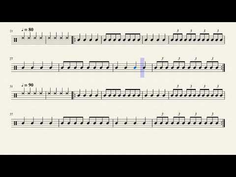 Eight Notes and Triplets Exercise (Play-Along) \\ READ DESCRIPTION